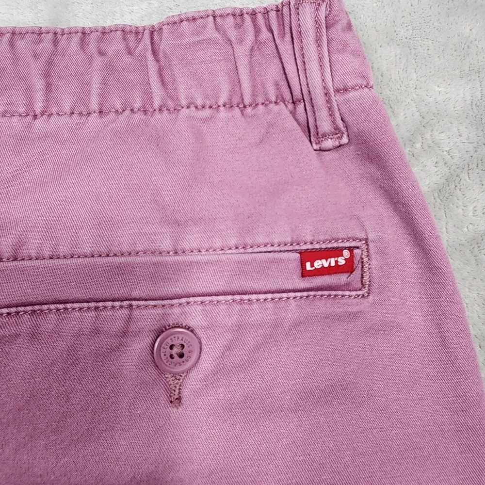 Levi's Pants Mens 32x29 Pink XX Chino EZ Relaxed Elastic Waist Stretch Casual